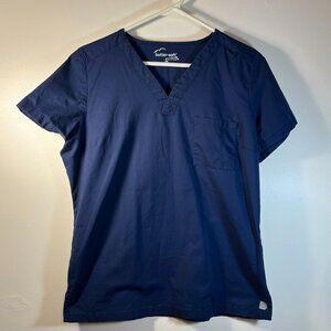Butter Soft Women's Navy Medium Scrub Top